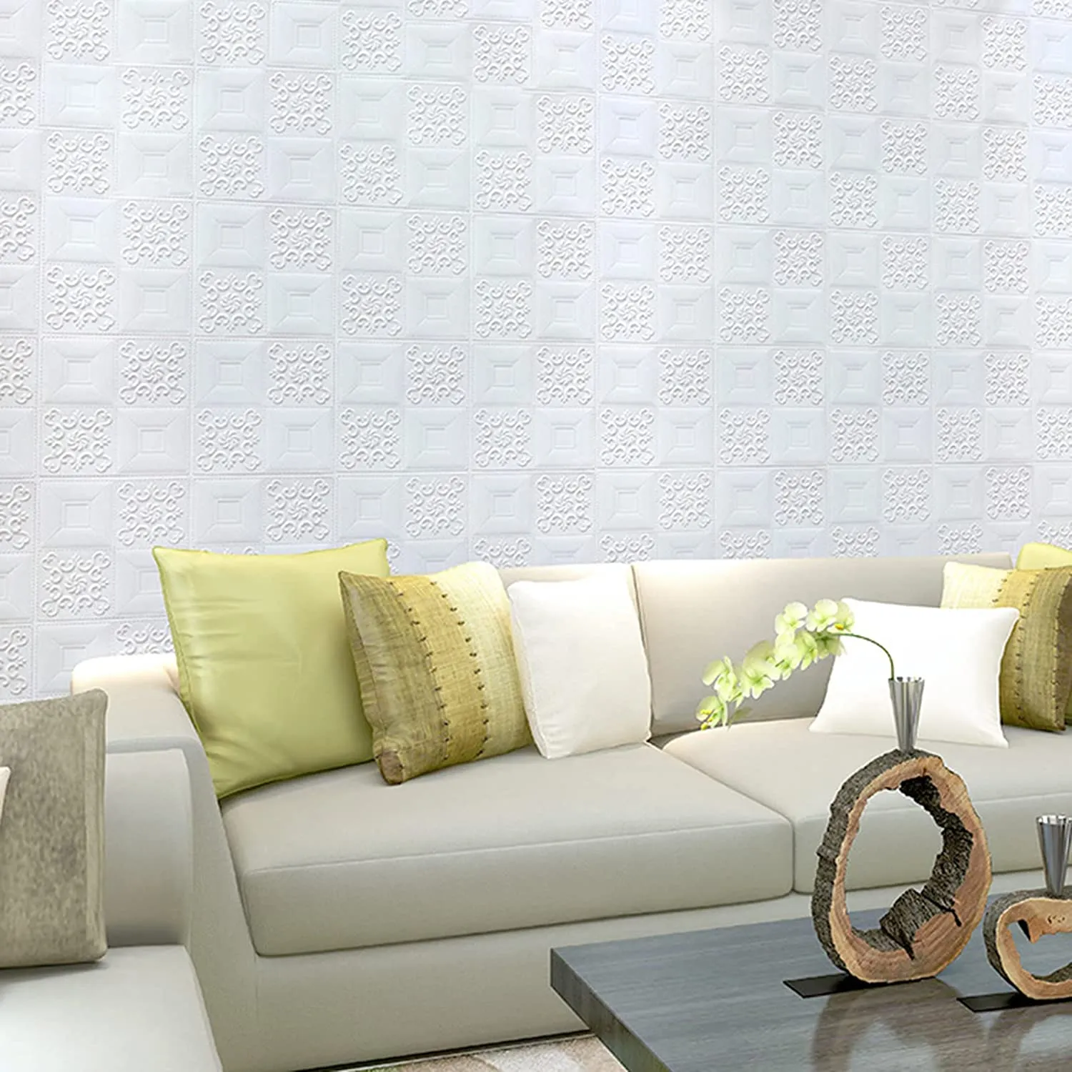 9277 Stone Design Wallpaper 3D Foam Wallpaper Sticker Panels I Ceiling Wallpaper For Living Room Bedroom I Furniture, Door I Foam Tiles