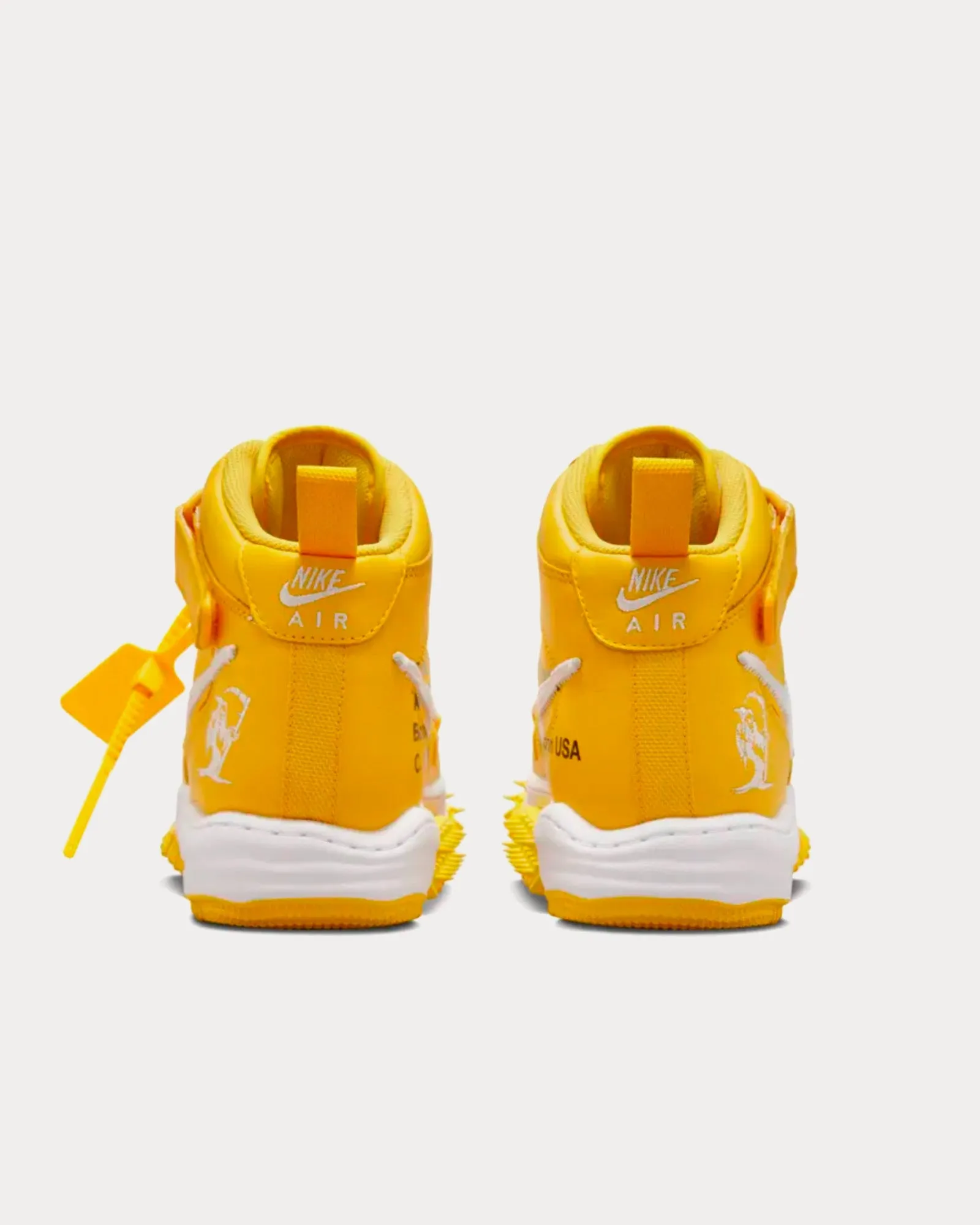 Air Force 1 Mid White / Varsity Maize Mid Top Sneakers