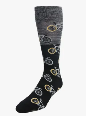 Bicycles Patterned Men's Crew Sock