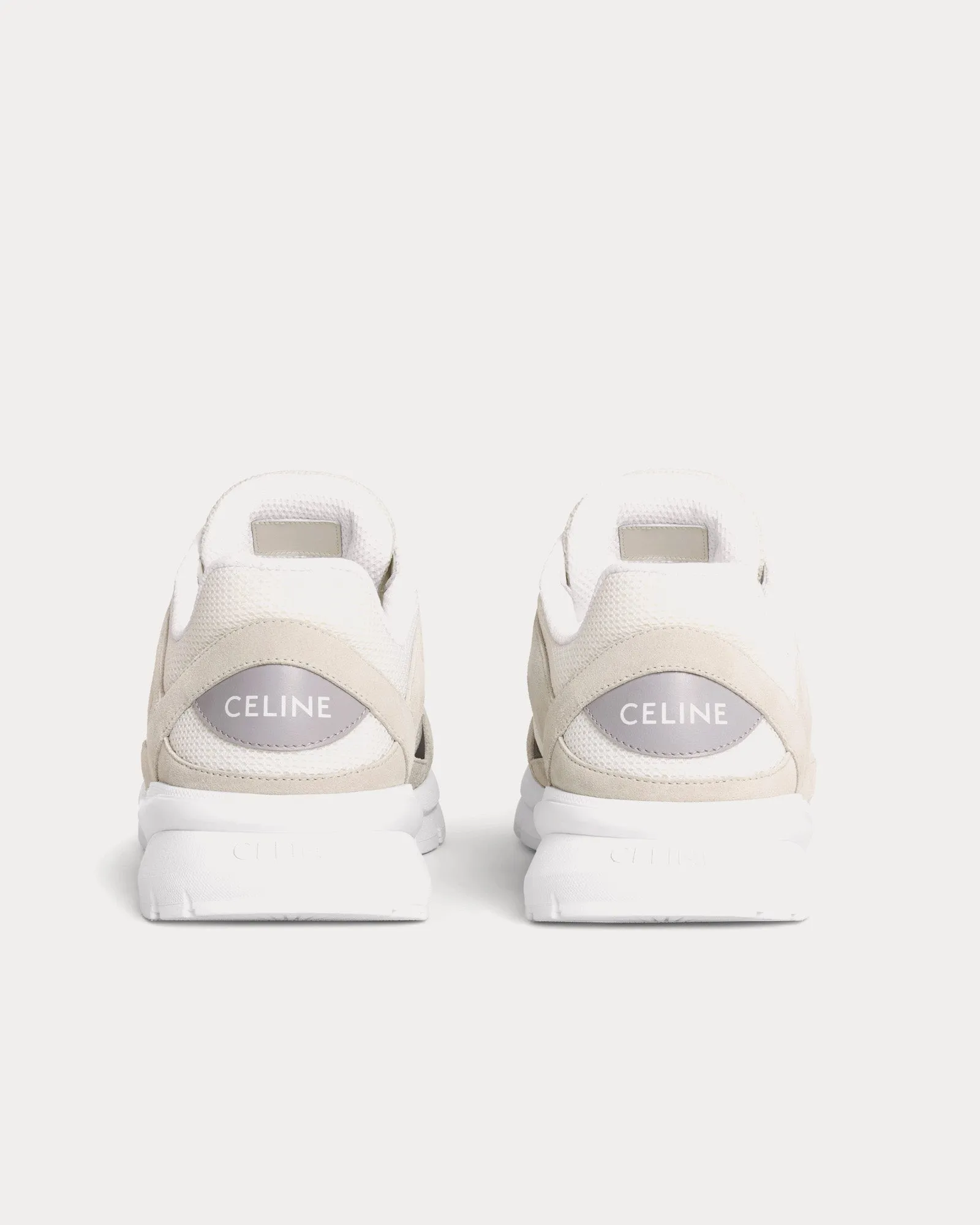 CR-03 Runner Mesh, Suede & Calfskin Grey Low Top Sneakers