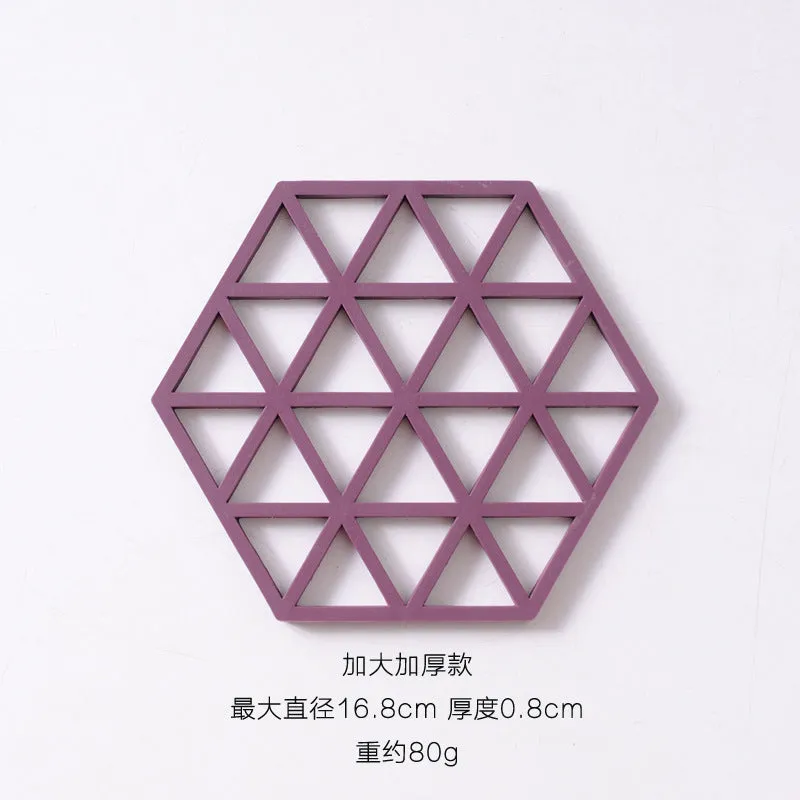 Dining Table Mat Anti-Scald Silica Gel Pad Pot Insulation Coaster Mats