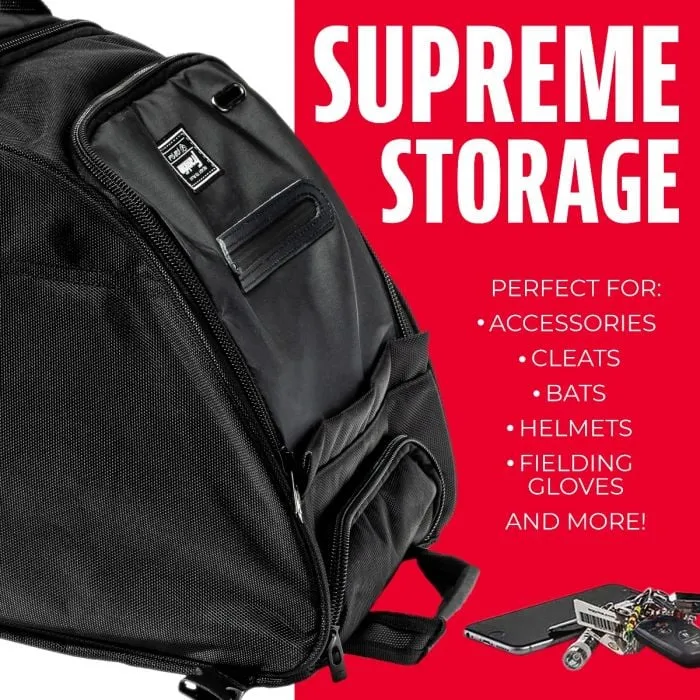 Franklin Sports Traveler Roller - Pro-Level Baseball and Softball Equipment Bag