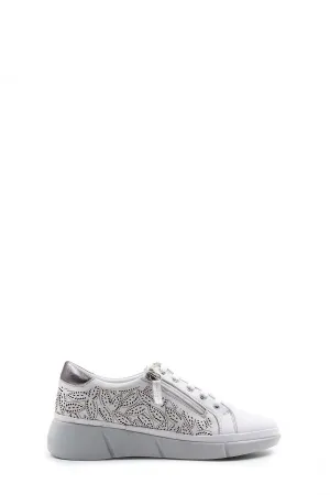 FST Genuine Leather Women's Casual Shoes 408ZA912-L-88 White - Salisbury