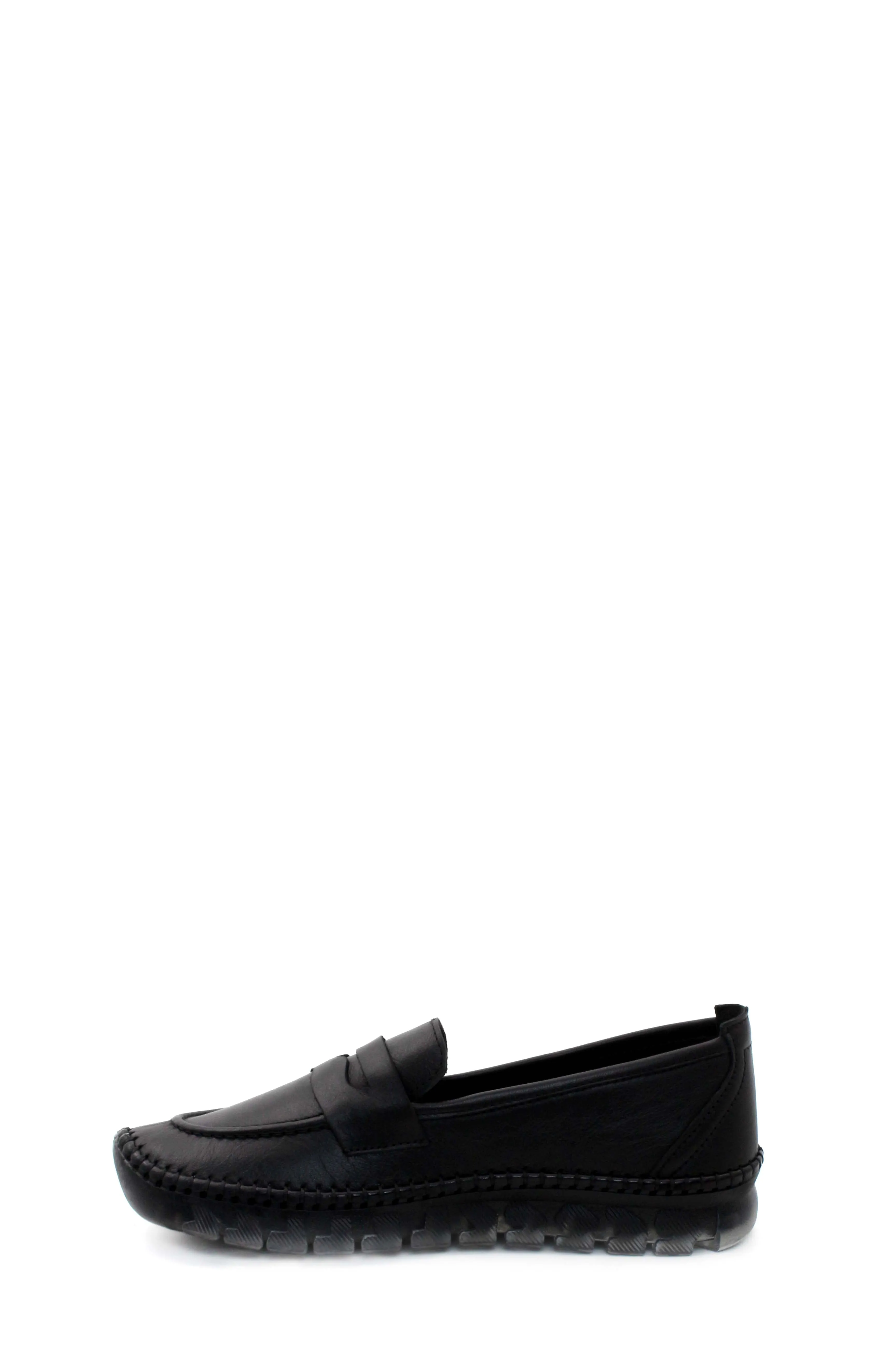 FST Genuine Leather Women's Casual Shoes 609ZA740 Black - Invercargill