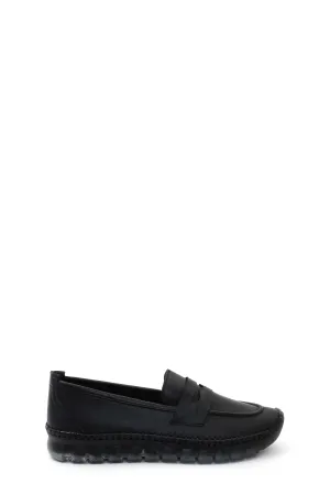 FST Genuine Leather Women's Casual Shoes 609ZA740 Black - Invercargill