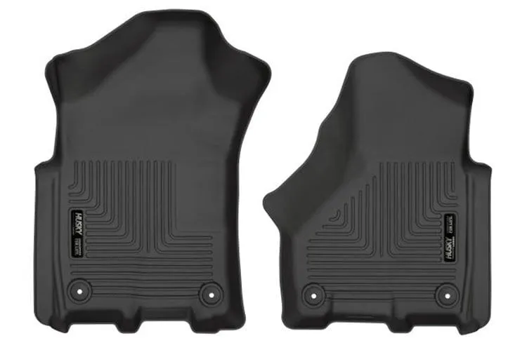 Husky Liners 13051 Dodge Ram 2500/3500 2019-2023 Weatherbeater Front Floor Liner Black