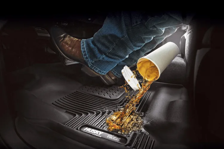 Husky Liners 54201 GMC Sierra 2500HD/3500HD 2020-2023 X-Act Contour Rear Floor Mat Crew Cab Black