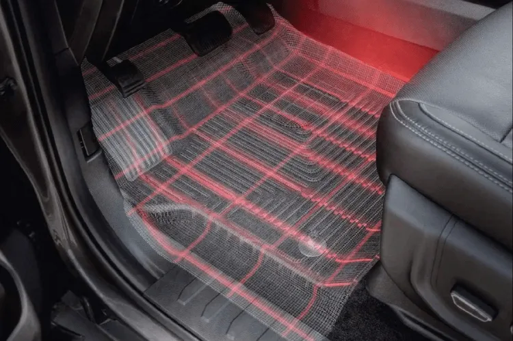Husky Liners 54201 GMC Sierra 2500HD/3500HD 2020-2023 X-Act Contour Rear Floor Mat Crew Cab Black