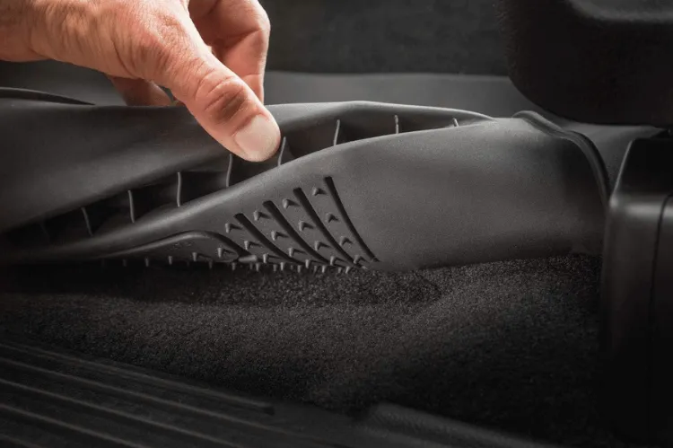 Husky Liners 54201 GMC Sierra 2500HD/3500HD 2020-2023 X-Act Contour Rear Floor Mat Crew Cab Black