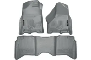 Husky Liners 99002 Dodge Ram 2500/3500 2010 Weatherbeater Front & 2nd Seat Floor Liner Grey
