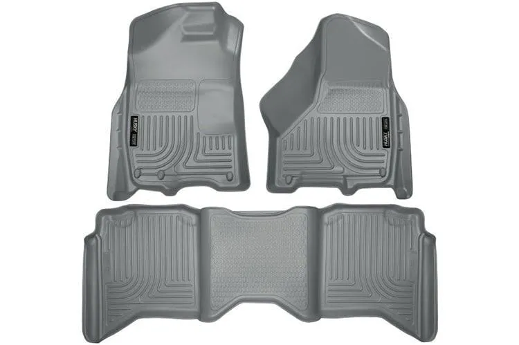 Husky Liners 99002 Dodge Ram 2500/3500 2010 Weatherbeater Front & 2nd Seat Floor Liner Grey