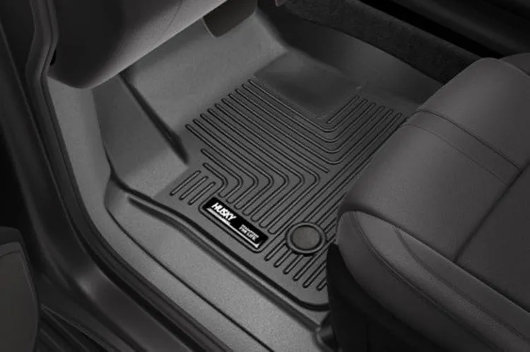 Husky Weatherbeater 2012-2016 Ford F250/F350/F450 Super Duty Front & 2nd Seat Floor Liner (Footwell Coverage) 99713 Tan