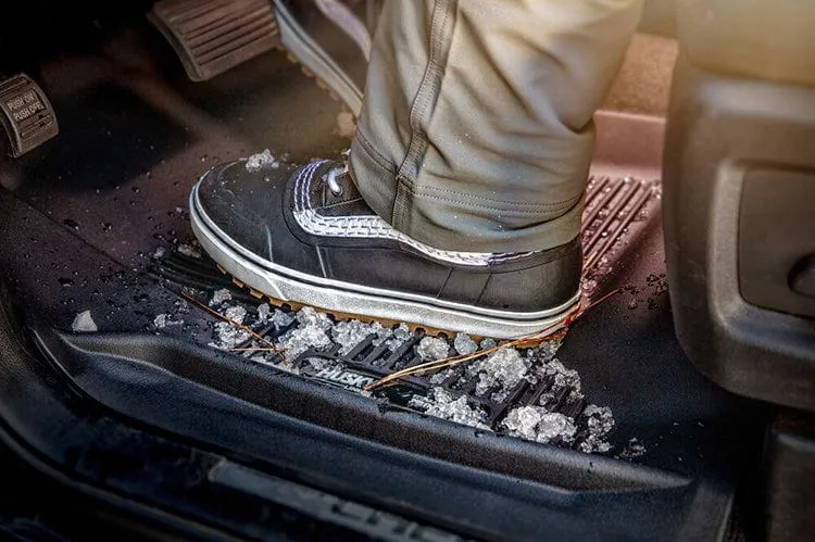 Husky Weatherbeater 2012-2016 Ford F250/F350/F450 Super Duty Front & 2nd Seat Floor Liner (Footwell Coverage) 99713 Tan