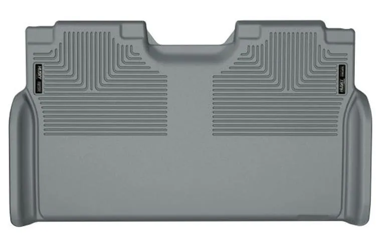 Husky Weatherbeater 2017-2022 Ford F250/F350/F450 Super Duty 2nd Seat Floor Liner (Full Coverage) 19372 Grey