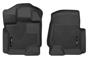 Husky Weatherbeater 2017-2023 Ford F250/F350/F450 Super Duty Front Floor Liner 13301 Black