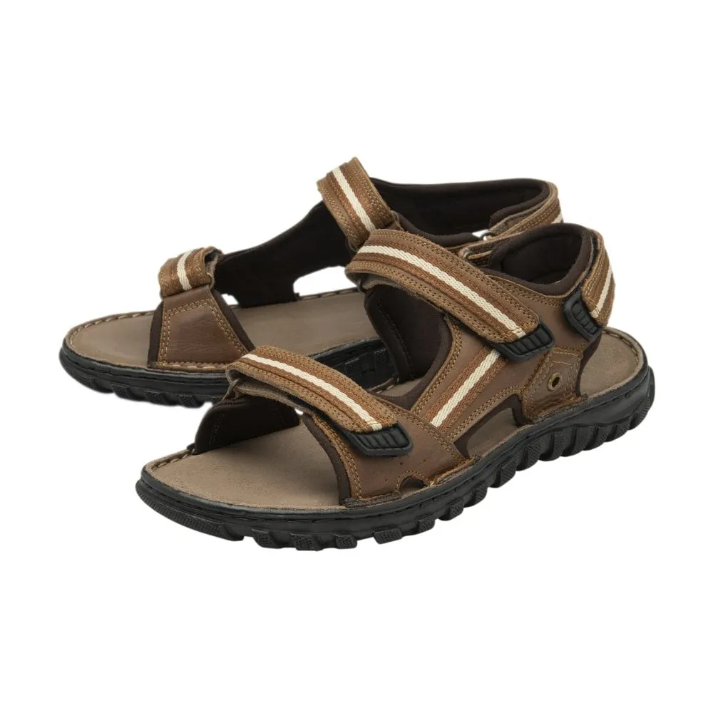 Lotus Mens Gus Sandal Tan Leather