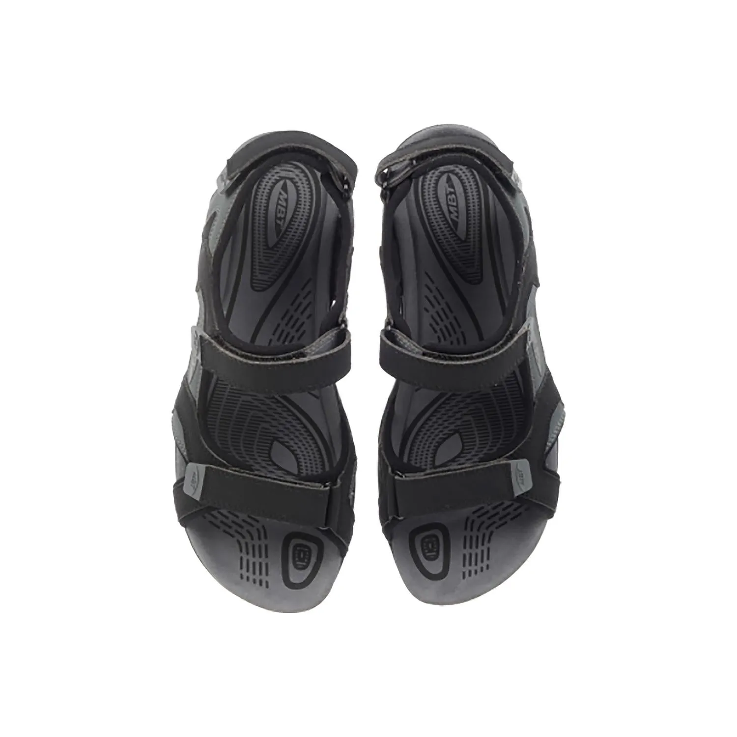 Men's MBT Saka 6S Sport Sandal Black/Charcoal Synthetic