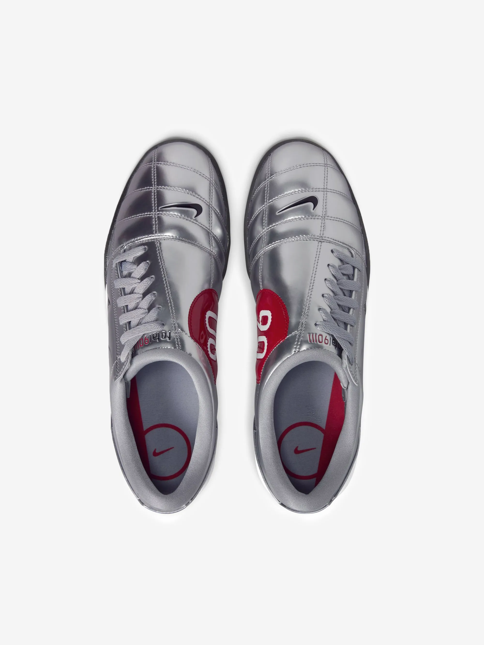 Nike T90 SP - Metallic Silver/Black-University Red