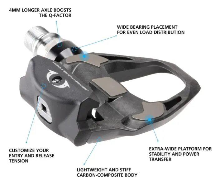 Shimano Pedals - Dura Ace Spd-sl - Pd-r9100 Pedals