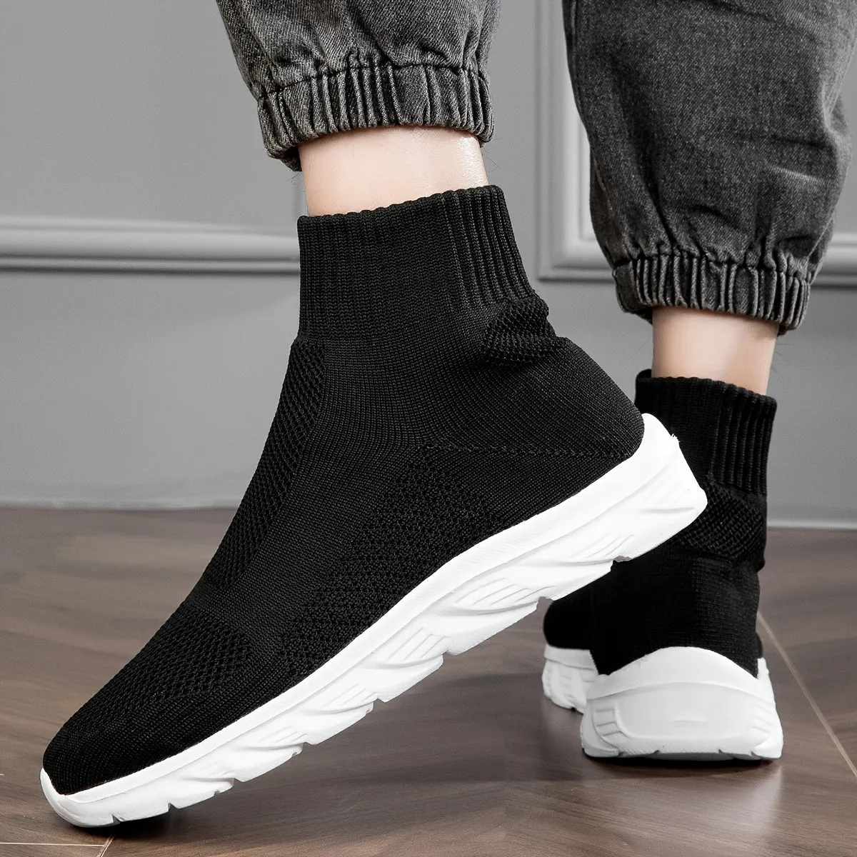 Versatile HighTop Sock Sneakers for Active Women