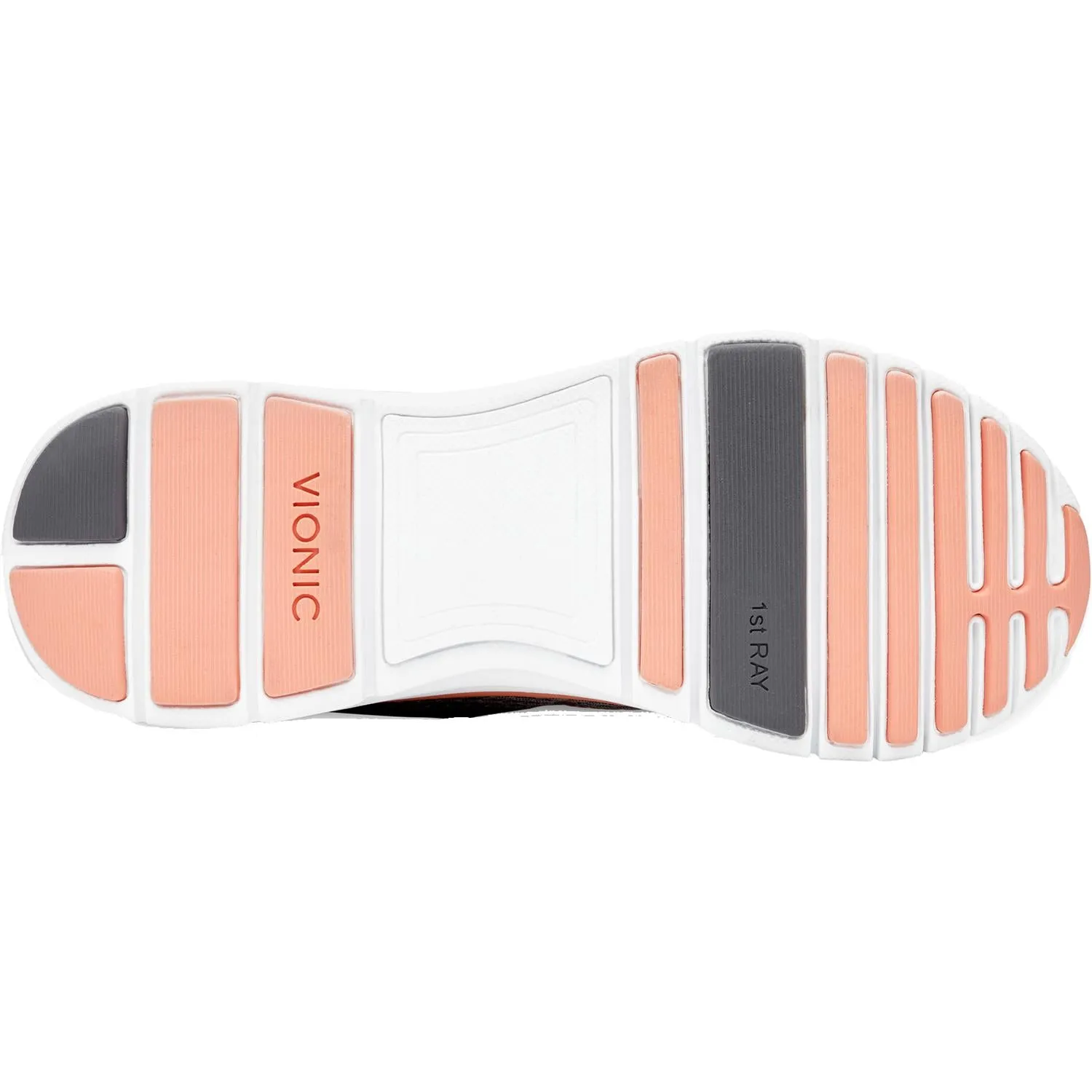 Women's Vionic Elation 1.0 Grey/Coral Synthetic Mesh