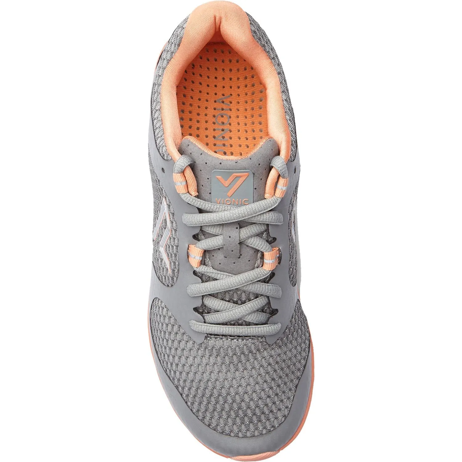 Women's Vionic Elation 1.0 Grey/Coral Synthetic Mesh